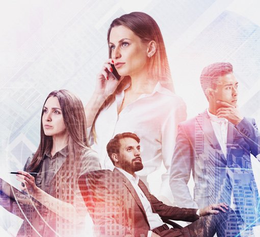 Business people.