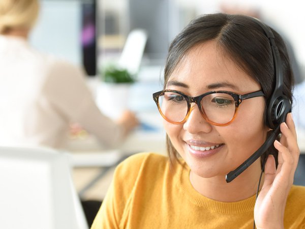 Relay communication assistant on a call.